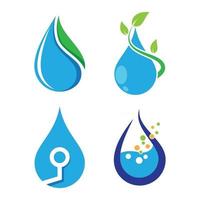 Water drop logo images vector