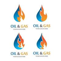 Oil and gas logo images vector