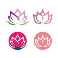 Beauty lotus logo images vector