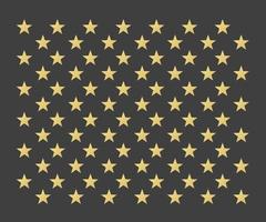 Abstract gold stars pattern. Celebration background vector