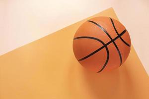 Top view basketball with copy space. High quality beautiful photo concept