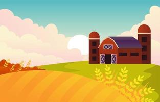 Autumn Scenery Background vector