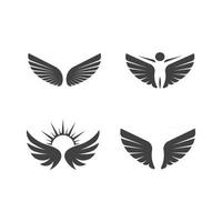 wings logo symbol icon vector illustration