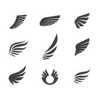 wings logo symbol icon vector illustration