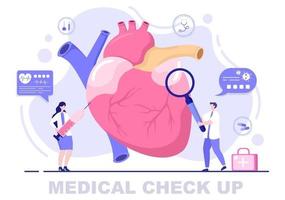 Medical Health Check up Background vector