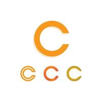 C logo for Vitamin and font C letter Identity and design business vector