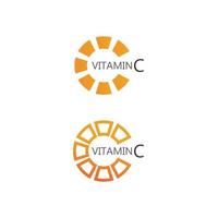 C logo for Vitamin and font C letter Identity and design business vector