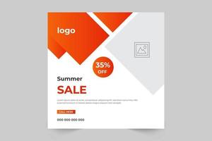 banner para venta de verano. Plantilla de banners de venta de oferta especial vector