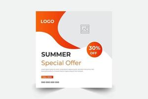 Banner For Summer Sale Poster. Special Offer Sale Banners Template vector