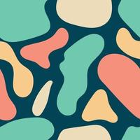 Colorful Abstract Liquid Shapes Seamless Repeat Pattern vector