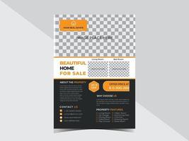 Real Estate Home Business Flyer Design Template vector