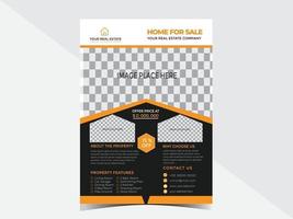 Real Estate Home Business Flyer Design Template vector