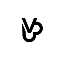 v love letter logo black vector icon design isolated white background