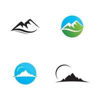 plantilla de diseño de vector de logotipo de montaña