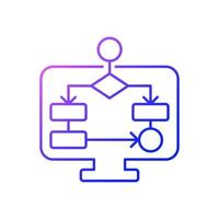Task schemes gradient linear vector icon