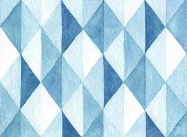 Abstract polygonal background. Watercolor of Blue tones.