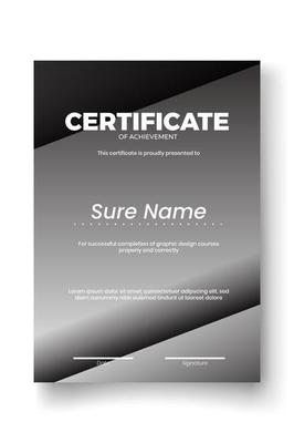 Modern certificate design with Abstract geometric background