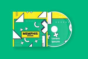 Cd cover design template. Abstract background Vector illustration.