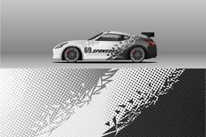 Car wrap decal designs. Abstract racing and sport background
