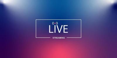 Live streaming background.loading,player, broadcast, website, vector