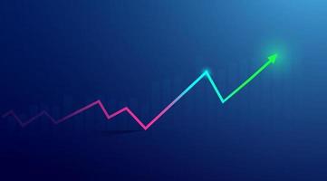 Business candle stick graph chart of stock market investment vector