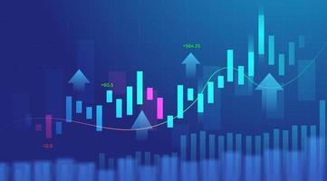 Business candle stick graph chart of stock market investment trading vector