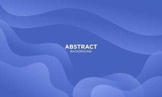 Abstract Blue Fluid Wave Background vector