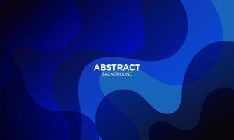 Abstract Blue Fluid Wave Background vector