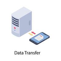 Data Transfer Concepts vector