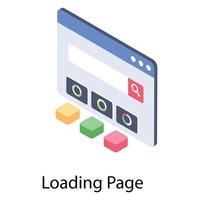 Website Loading Page vector