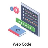 Web Code Concepts vector