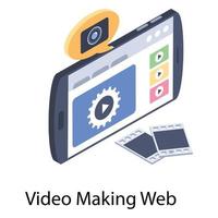 Video Making Concepts vector