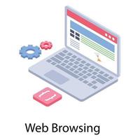 Web Browsing Concepts vector
