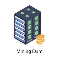 Mining Farme Concepts vector