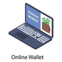 Online Wallet Concepts vector