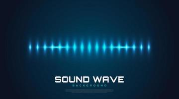 Spectrum Sound Background with Glowing Waves. Equalizer Design vector