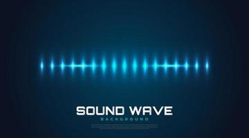 Spectrum Sound Background with Glowing Waves. Equalizer Design vector