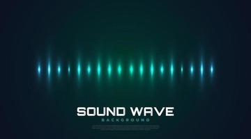 Spectrum Sound Background with Glowing Waves. Equalizer Design vector