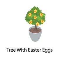 Easter Tree Concepts vector