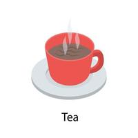 conceptos de taza de té vector