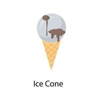 conceptos de cono de hielo vector