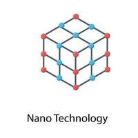 conceptos de nanotecnología molecular vector