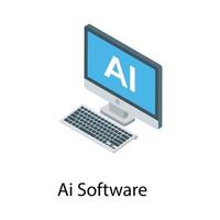 AI Software Concepts vector