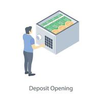 Deposit Opening Concepts vector