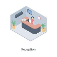 Office Reception Concepts vector