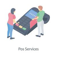 punto de servicios vector