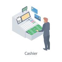 Cash Register Concepts vector