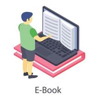 E Library Concepts vector