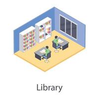 School Library Concepts vector