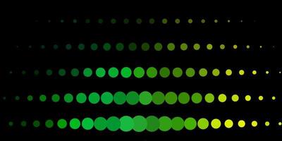 Dark Green, Yellow vector pattern with spheres.